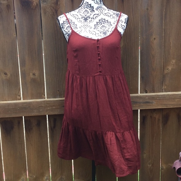NWOT Maroon Mossimo Supply Sundress - Picture 1 of 5